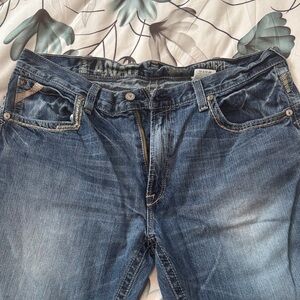 Zara Deep Blue Relaxed Fit Jeans